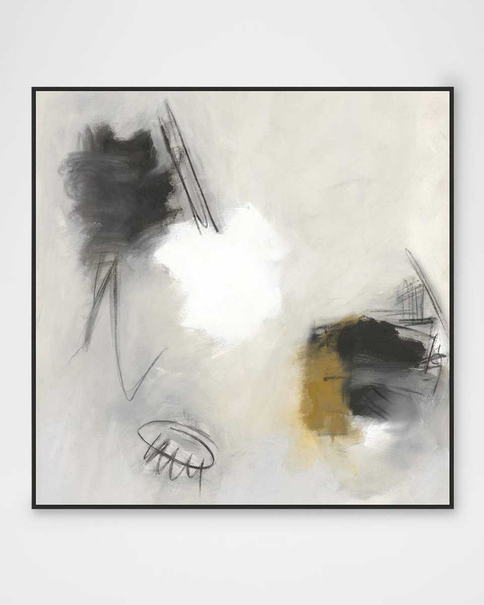 "Bonfire Abstract 1" Framed Giclee